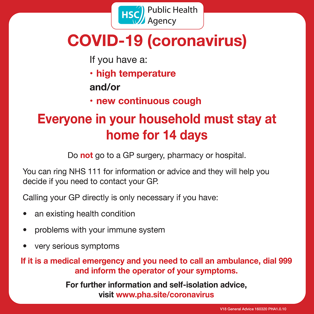 UK Government Releases New Guidance For Households With Possible COVID ...