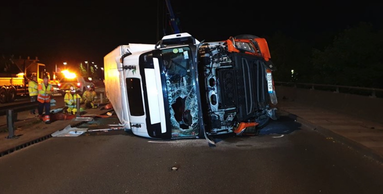 Barrier repair work on A494 at Queensferry complete following lorry ...