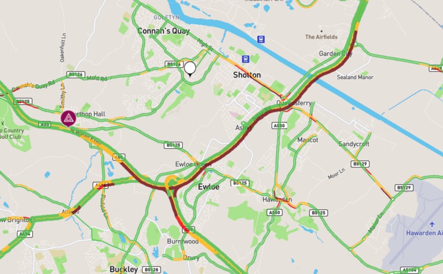 A55 In Flintshire – All Lanes Back Open But Some Delays Remain In The 