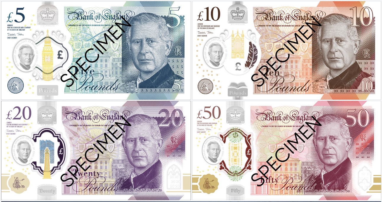 King Charles III banknotes unveiled by Bank of England