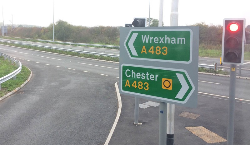 A man has died following a collision on the A483 this morning