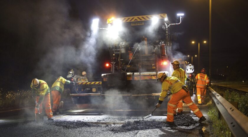 Resurfacing work on the M56 is causing it to close overnight near Manchester Airport