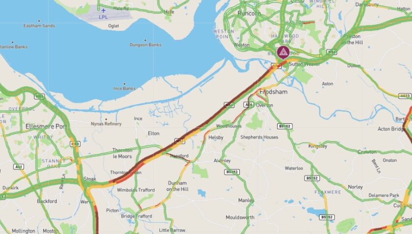 M56 Eastbound: Expect significant delays due to emergency repairs